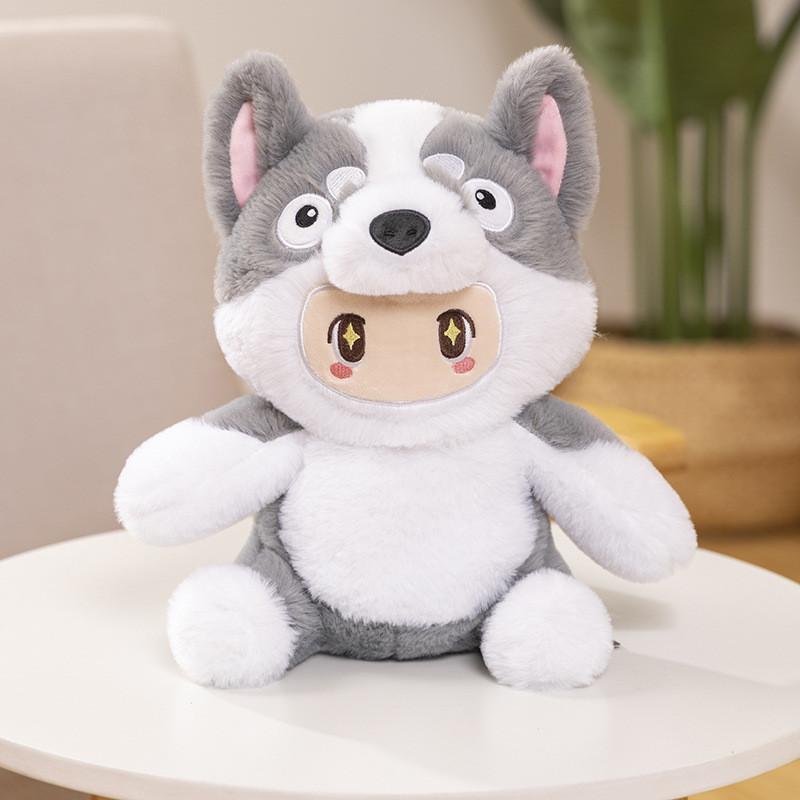 Licensed Yuen Officially Meng Zhi Xing Plush Toys Featuring Cute Sitting Animals