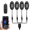 Bluetooth APP Control Decorative 4/6/8 In 1 для Jeep Off-Road Truck Boat RGB LED Rock Lights Music Sync Undergolw Car Chassis Light