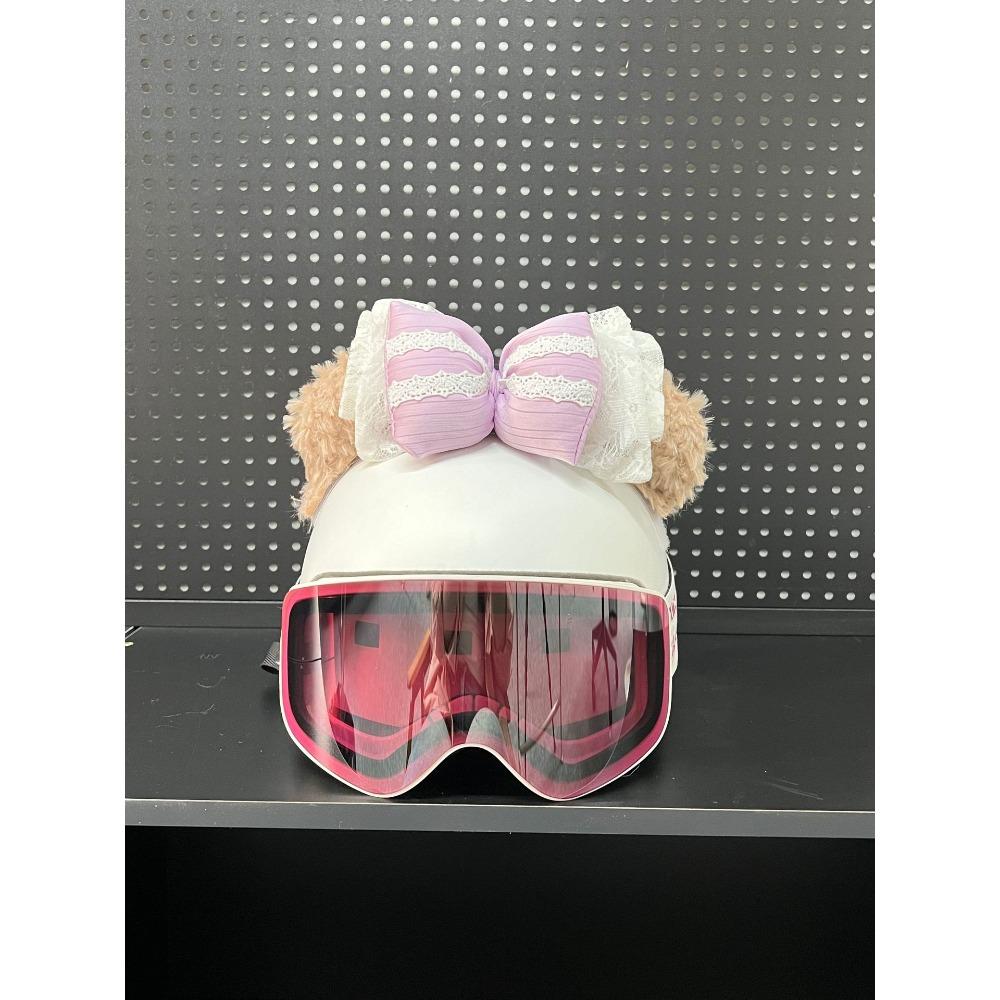 Ski Helmet Cute Decorative Outdoor Sports Helmet Bow Ears Sweet Girl Ornament Cat Ear Helmet Cap