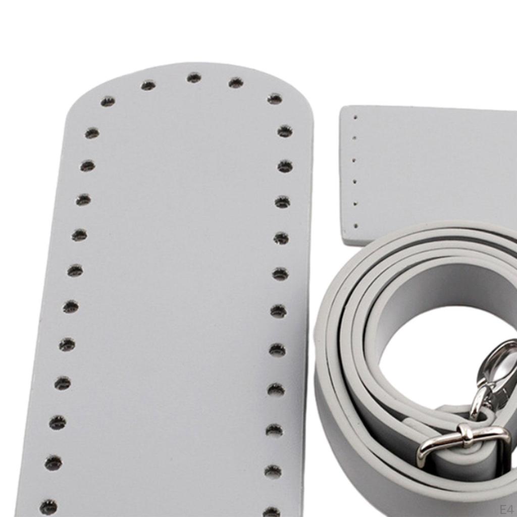 Дно сумки для вязания крючком Регулируемый плечевой ремень из тканой искусственной кожи Набор «сделай сам»