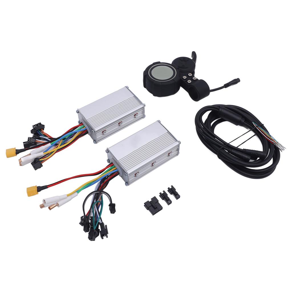 Electric Bike Controller 52V 25A 1200W Dual Drive Motor Controller Kit with Display High Performance