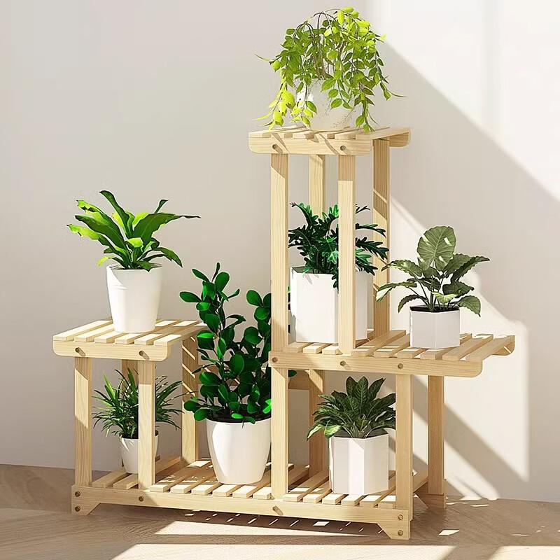 Modern Solid Wood Flower Pot Stand