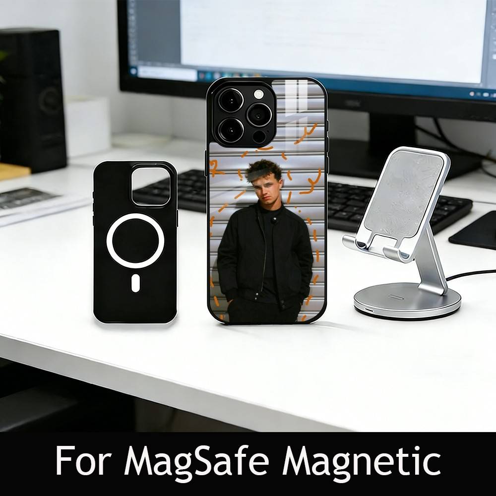 Чехол для телефона гонщика L-Ландо Н-Норриса для iPhone 17, 16, 15, 14, 13, 12, 11 Plus, Pro, магнитный с MagSafe, беспроводная зарядка