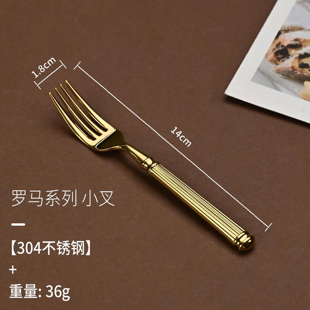 304 Stainless Steel Tableware Knives Forks and Spoons High Appearance Level Western Tableware In High-end Restaurant Steakhouse