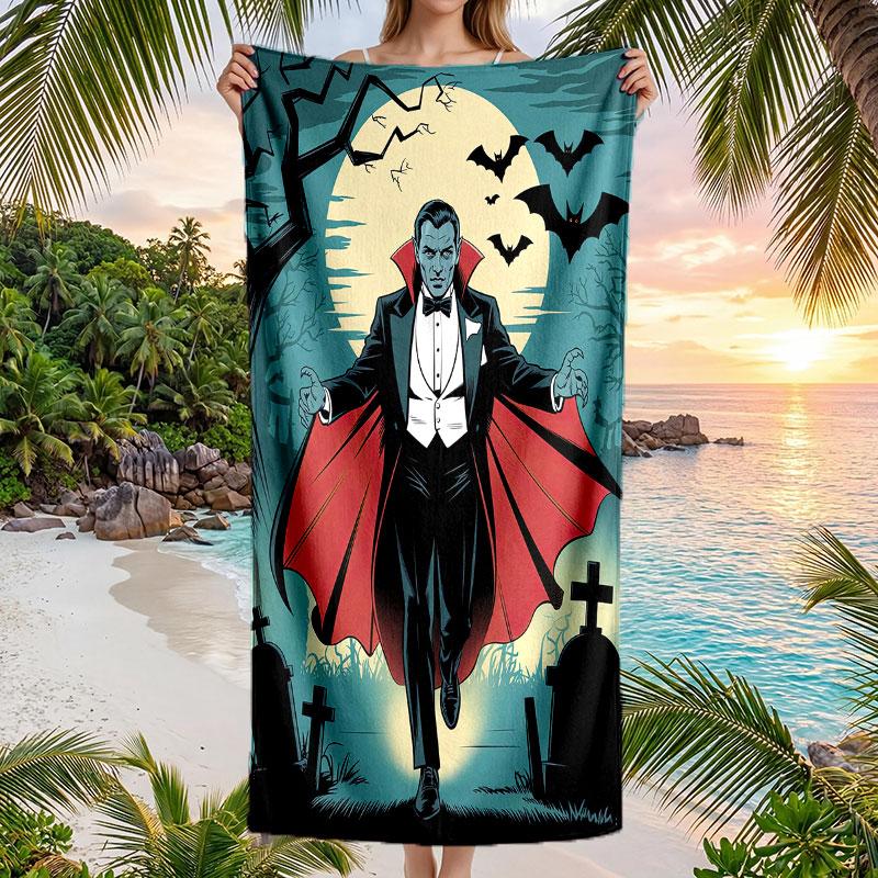 Large Beach Towel Quick Dry Absorbent Towel For Beach IndoorDracula