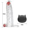Penis Sleeve Silicone Vibrating Men Wireless Remote Control Penis Vibrator Sleeve Penis Enlargement Condoms Ten Frequency Simula