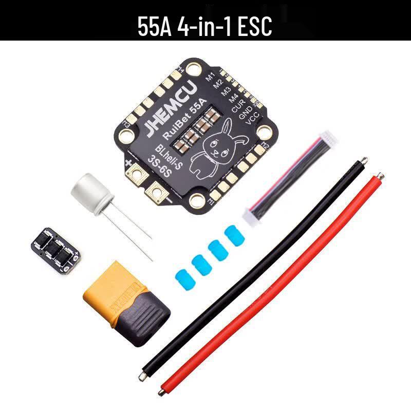 JHEMCU F722 3-6S FPV Дрон Контроллер Полета и Стек ESC