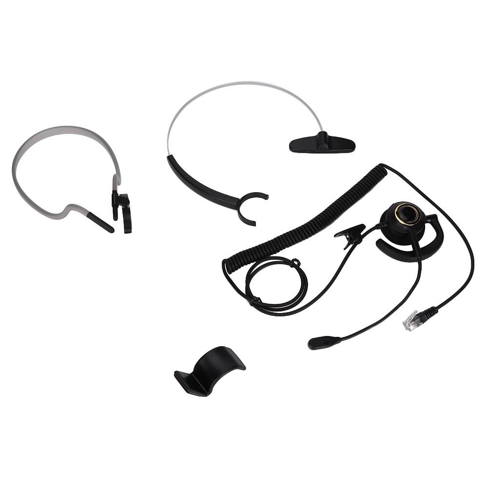 Гарнитура для колл-центра с шумоподавлением Crystal Head H1000-RJ9, удобные телефонные наушники