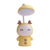 Милая настольная лампа для детей ABS PC 2 Gear Cartoon Doll USB перезаряжаемый гусиная шея настольный ночник для