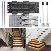LED Motion Sensor Indoor Stair Light Controller Kit DC 12V 24V For Stairs Flexible Strip 32 Channels Automatic