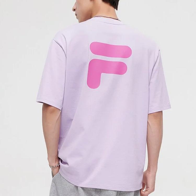 Fila Fusion Американская Ретро Дофаминовая Повседневная Футболка с Круглым Вырезом и Коротким Рукавом Унисекс Футболки T11U126110A-VT
