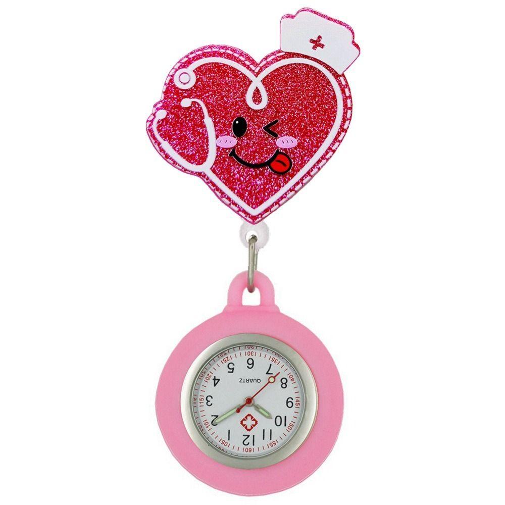 Подарочные выдвижные часы-брошь, симпатичные значки врачей, катушки, женские карманные часы для медсестер