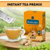 Samaara Instant Tea Premix Sachets | Ginger Adrak Flavoured Assam Black Tea Powder | 30 Sachets Box 450gm