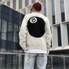 Y2K Harajuku Long Sleeve Sweater Sweatshirt Vintage Stripe Embroidery Savage Color Tops High Street Men Women Slim Fit Pullovers