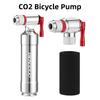 Portable Bike Pump CO2 Air Inflator Schrader & Presta Valve Mini Bicycle Fast Pump Tire Inflation Nozzle Bicycle Accessories