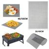 3pcs Reusable Barbecue Mat Replacement Mesh Wire Net Non-Stick Mesh Pads Outdoor Activities Cook Reusable BBQ Accessories