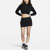 Nike Укороченный топ с длинным рукавом и однотонным логотипом, женские топы черного цвета FN2477-010