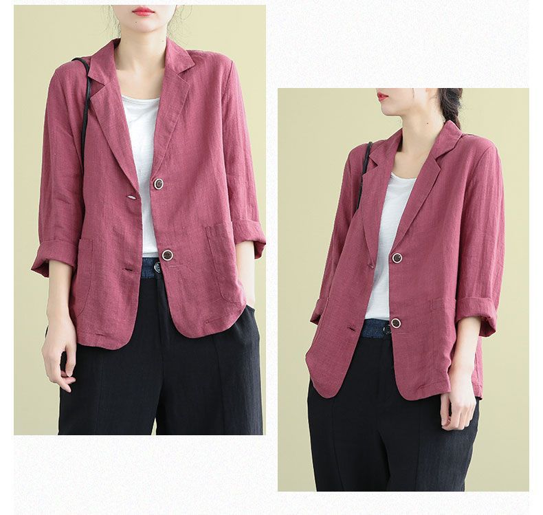 Women's Casual Jacket, Spring Loose Short Suit Jacket