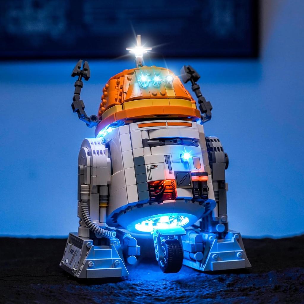 P10102 DIY Светодиодный набор для Lego 75416 Чоппер (С1-10П)™ Дроид-астромеханик Сборный Строительный Блок Игрушка Украшение Регулируемые Световые Аксессуары