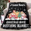 Christmas Checkered Pattern Printed Blanket for Bed Travel Camping Living Room Office Conditioning Blanket for All Seasons Gifts