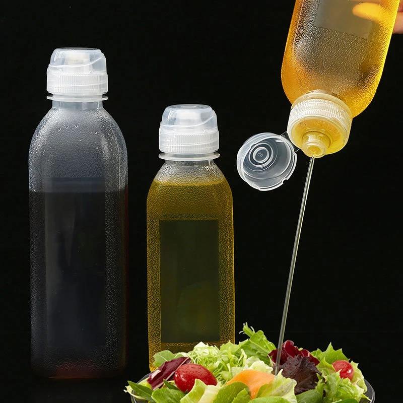 300/500ML Squeeze Seasoning Bottles Multifunction Sauce Oil Bottle Screaming Oil Control Bottle High Temperature