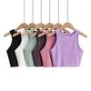 Summer Fashion Women Sexy Slim Tops O-neck Sleeveless Double Nylon Ladies Good Quality Tank Tops
