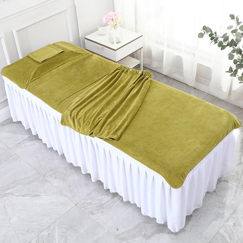 5Pcs/Set Aesthetic Clinic Sauna Nano-velvet SPA Towel Beauty Salon Bath Hair Towels Strong Absorbent Turban Bed Towel