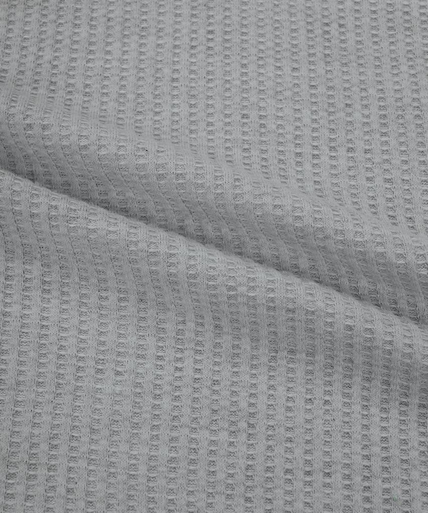 ESCAPEFROM Essentials Waffle Boat Neck Long Sleeve Grey
