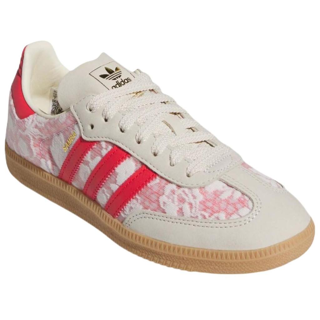 Liberty London X Adidas Samba OG Kazusa Pattern Women Sneakers Pink Footwear-White Cream-White JR8841
