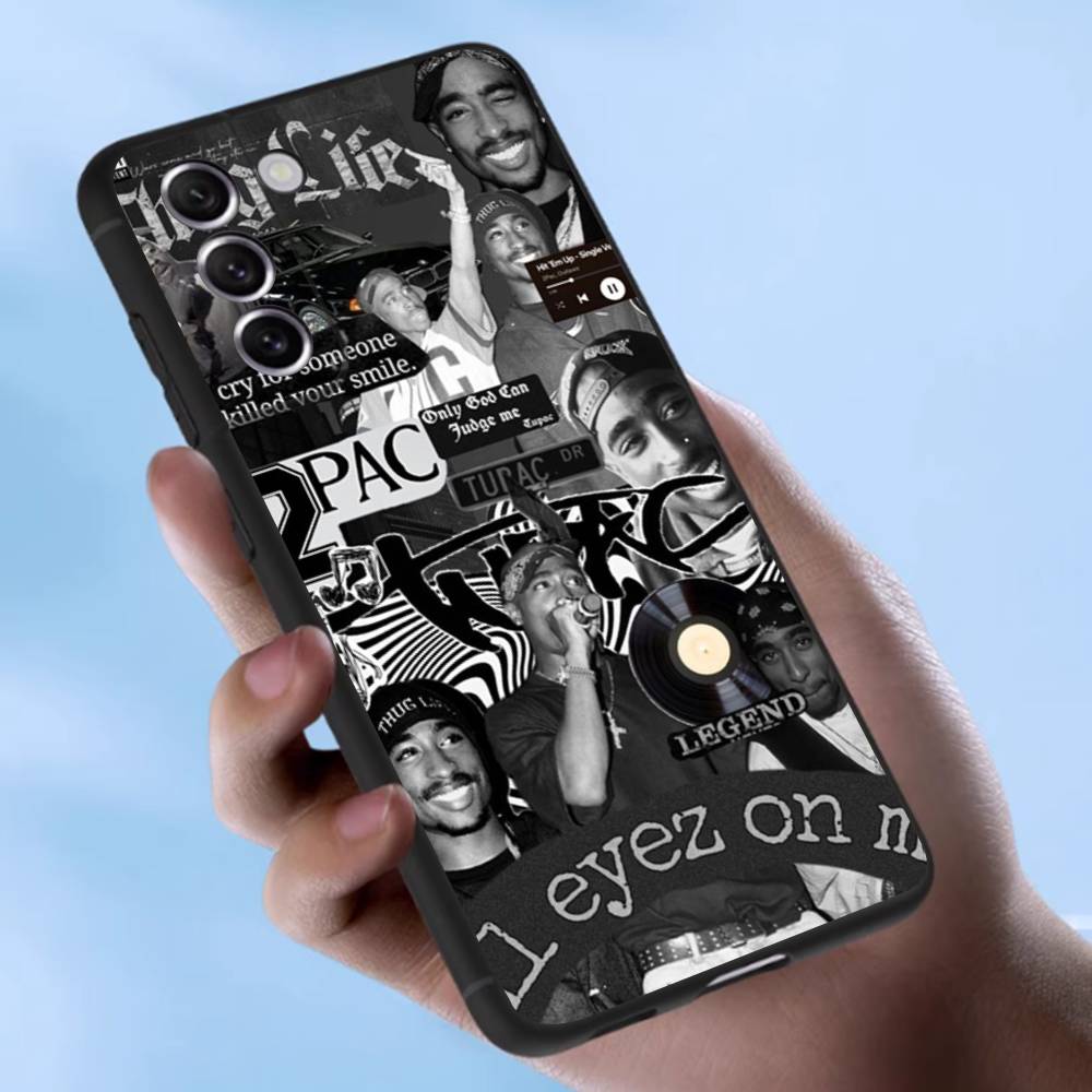 Rapper 2Pac Singer Tupac Case For Samsung Galaxy Case S25 S23 S22 S21 S30 S20 S10 Ultra Plus FE TPU Soft Cover