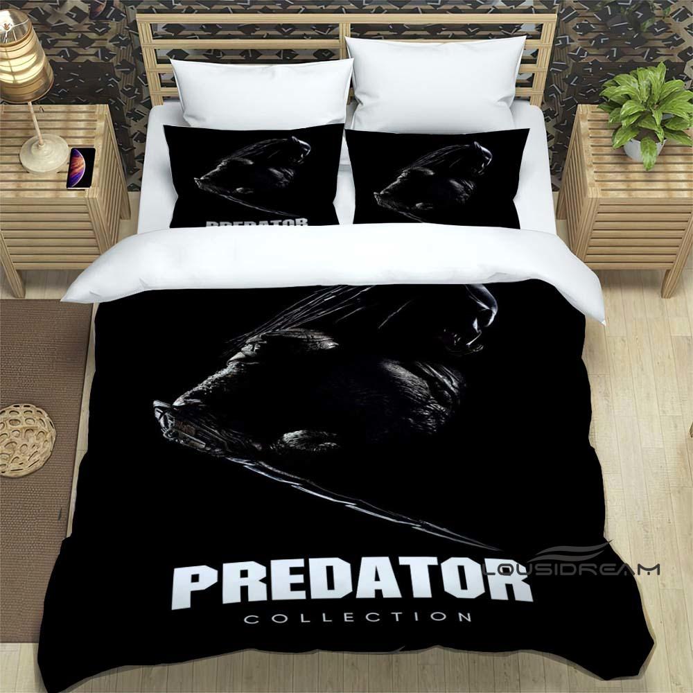 This bedding set features a print inspired by the movie "The Predator." It's an exquisite set including a duvet cover and pillow