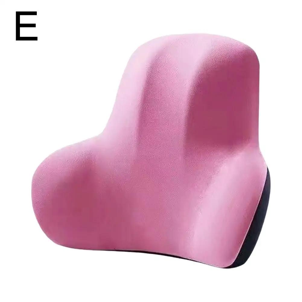 Universal Memory Foam Car Neck Pillow Protect Lumbar Back Car Cushion Headrest Car Relieve Stress Seat Support Breathable P P9Q0