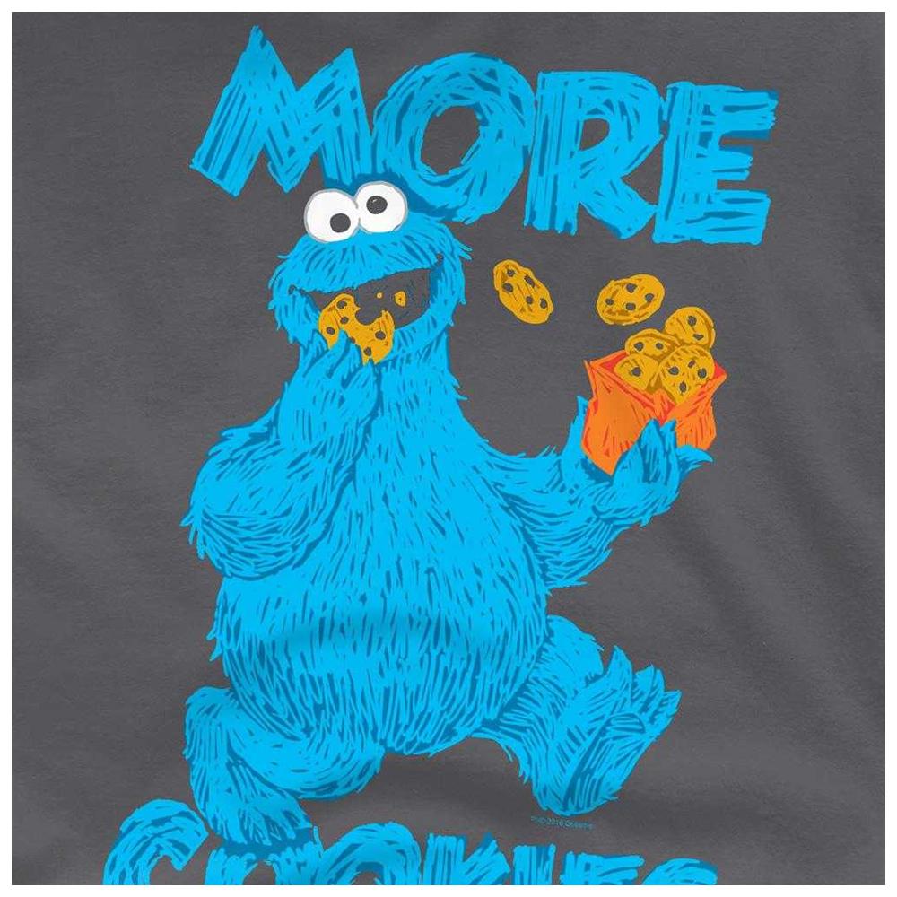 Sesame Street Unisex Adult More Cookies T-Shirt