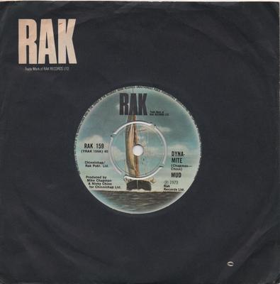 Пластинка 7 дюймов MUD DynaMite RAK159 RAK 1973 UK Rock Б/у