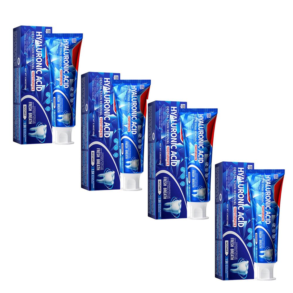 Зубная паста отбеливающая, глубоко очищающая зубная паста, отбеливающая зубная паста для взрослых с гиалуроновой кислотой, естественное отбеливание зубов