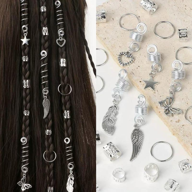 Music Festival Dreadlocks Ring Sexy Headdress Fashion Personalized Headdress Wig Dreadlocks Decoration Hair Clip Hair Ring Hip Hop Headdress