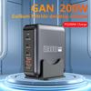 200 Вт GaN Зарядное устройство USB Multi Type C 100 Вт Зарядная станция Перезаряжаемый Универсальный Адаптер питания для ноутбука Экологичный Macbook Pro НОВЫЙ