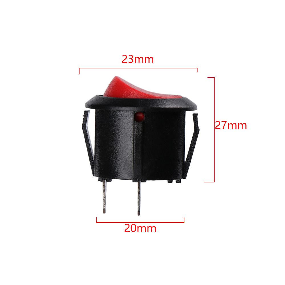 5pcs Hot Plastic Mini 2PIN ON/OFF Toggle Switch Car Boat Push Button