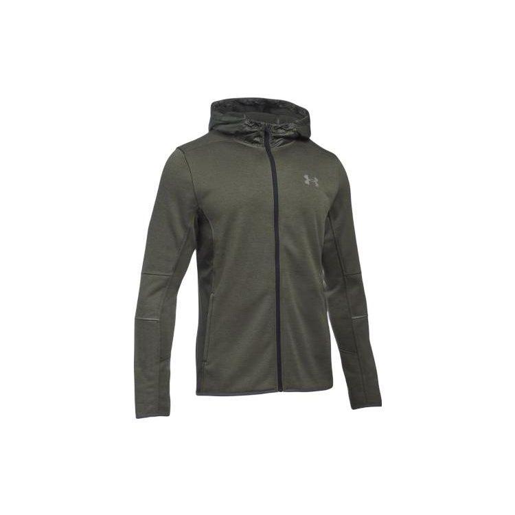 Under Armour Куртки Мужские Зеленые С Капюшоном Умеренные Рабочая Одежда 1280754-334