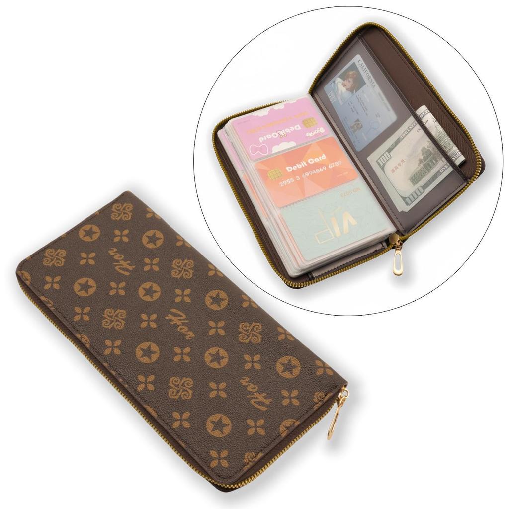 Passbook & Check Storage Album - Large Capacity Card Holder & Document Sleeve