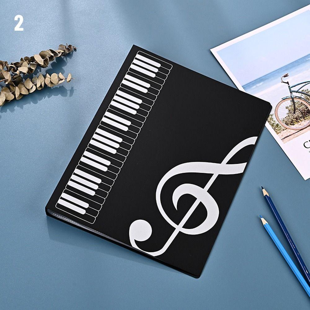 6 цветов 40 страниц Нотная Клип Папка для Нот Листы Бумаги Ноты для практики Фортепианные Ноты Фортепианные Клип