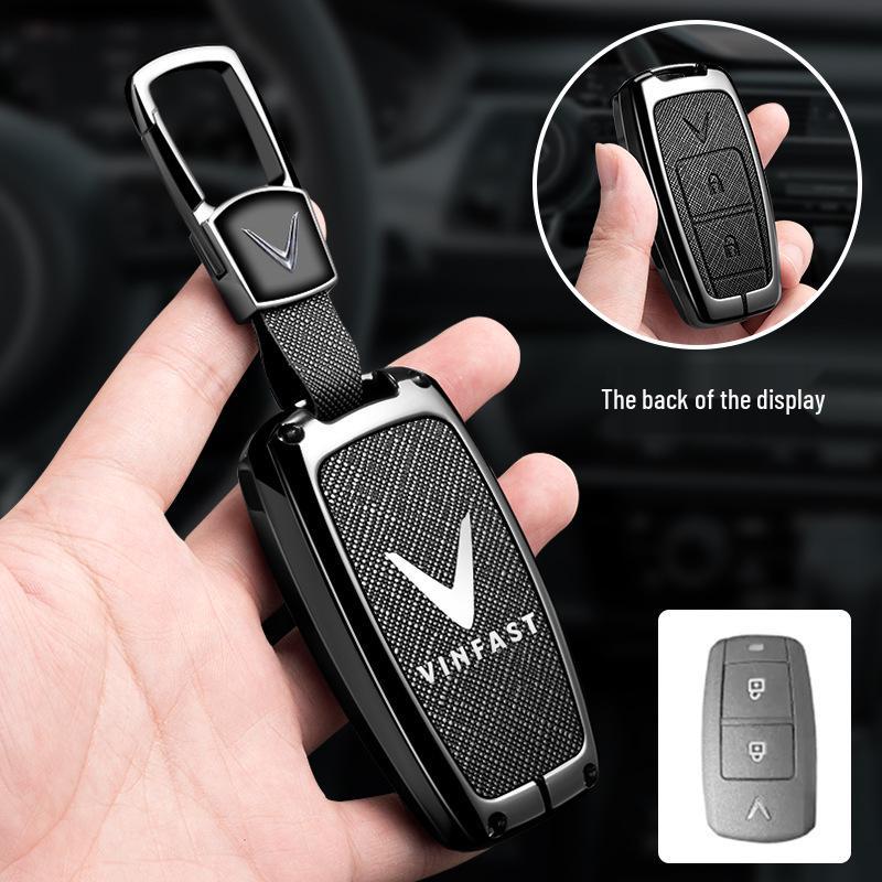 Vinfast Vietnam Car Key Case for Zhonghua V5/VF8 VF3/5/9 High-End Key Bag with Buckle for Men