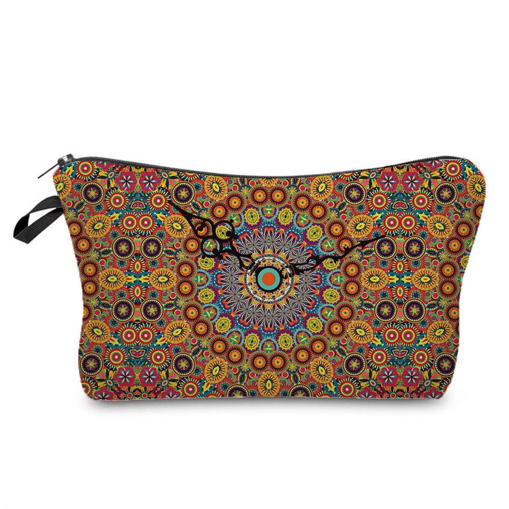 Женская косметичка с принтом цветка дурмана, органайзер для туалетных принадлежностей, дорожный футляр 6671