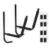 1Pair Metal Kayak Canoeing Wall Stand Carrier Rack Surfboard Hanger Accessory Black