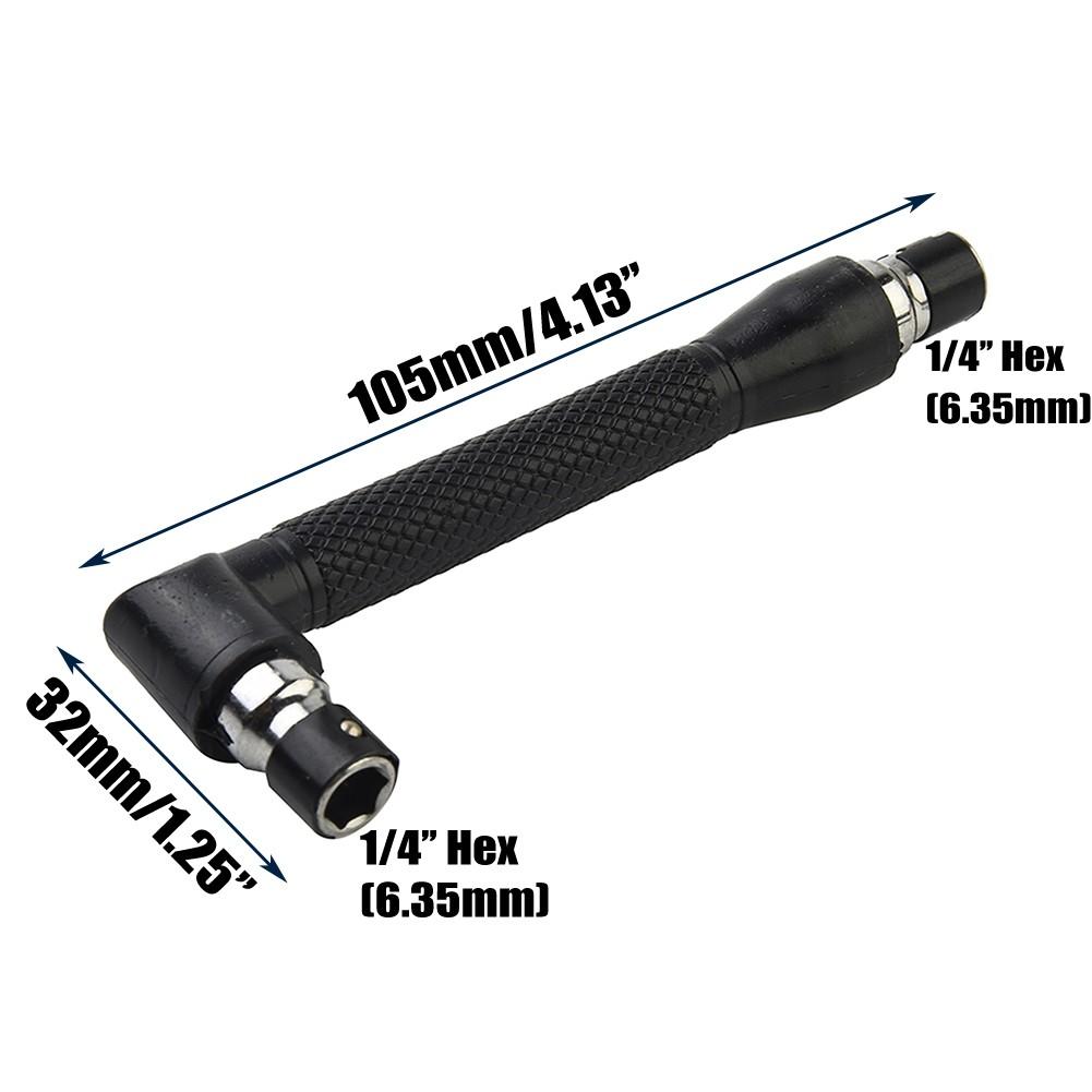 L-образная шестигранная бита для отвертки с двухсторонней рукояткой, инструмент для торцевого ключа 6,35 мм