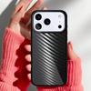 Чехол для телефона с эффектом карбона для iPhone 17 16 15 14 13 Pro Max Задняя крышка для 12 11 Pro Coque