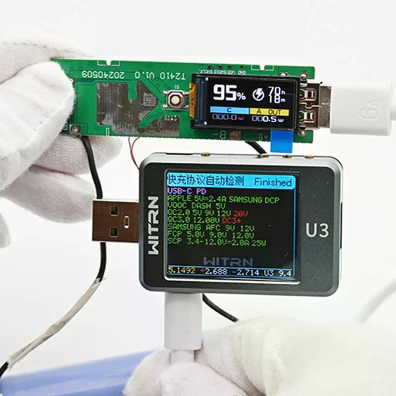 Модуль быстрой зарядки 22,5 В, цветной TFT-экран, цифровой DIY-набор для Power Bank, корпус для аккумулятора 21700, быстрая зарядка, мини-портативный Power