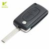 KEYECU Flip Remote Key Fob 2Button 433MHz ID46 for PEUGEOT 207 208 307 308 408 Partner for Citroen C2 C3 C5 2005-2009 0536 Model
