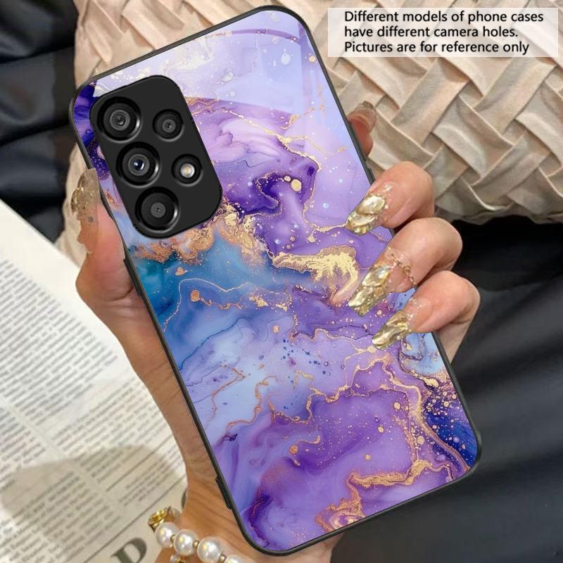 Цветущая золотая роза Для Samsung Galaxy S10 S20 Plus S21 FE S22 23 24 S25 Ultra Черный закаленное стекло чехол для телефона жесткий корпус