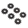 6 шт. 25H 11T Звездочка двигателя 8 мм Стальная Звездочка двигателя электросамоката Цепное колесо с D-образным монтажным отверстием для высокоскоростного двигателя MY1020